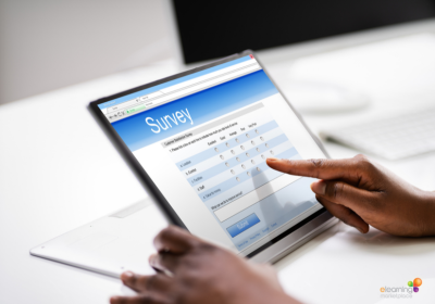 Survey learners to receive feedback on the quality of online training